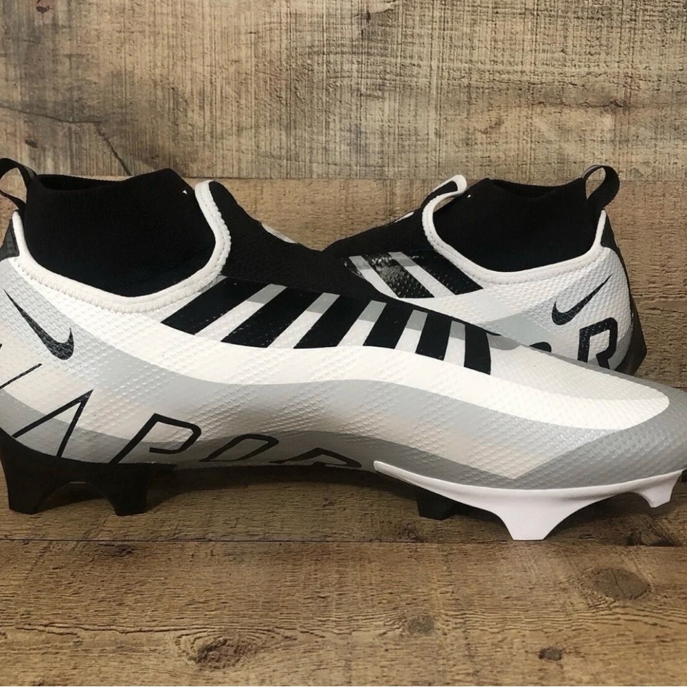 Nike Vapor Edge Pro 360 Football Cleats White Black DQ3670-100 men size 13 NEW - Picture 6 of 6